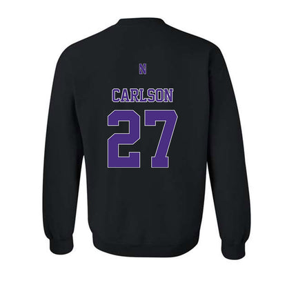 Northwestern - NCAA Baseball : Zach Carlson - Classic Shersey Crewneck Sweatshirt-1
