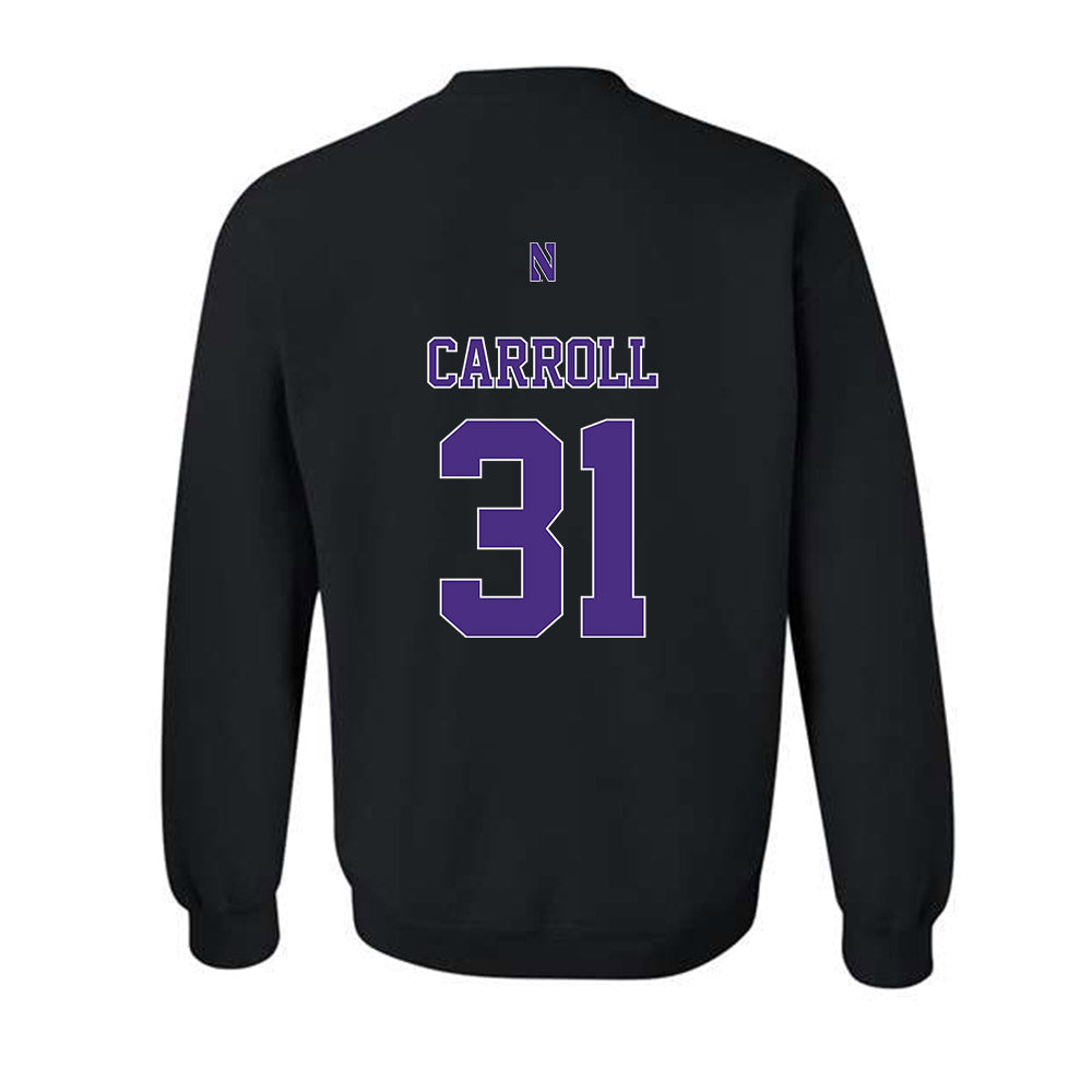 Northwestern - NCAA Women's Lacrosse : Mary Carroll - Classic Shersey Crewneck Sweatshirt-1