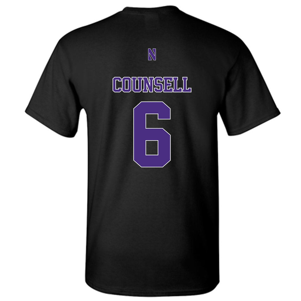 Northwestern - NCAA Baseball : Jack Counsell - Classic Shersey T-Shirt-1