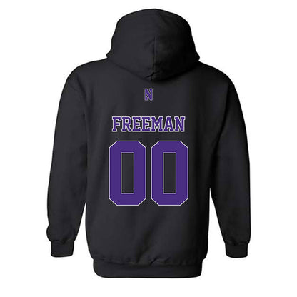 Northwestern - NCAA Women's Soccer : Camryn Freeman - Classic Shersey Hooded Sweatshirt-1