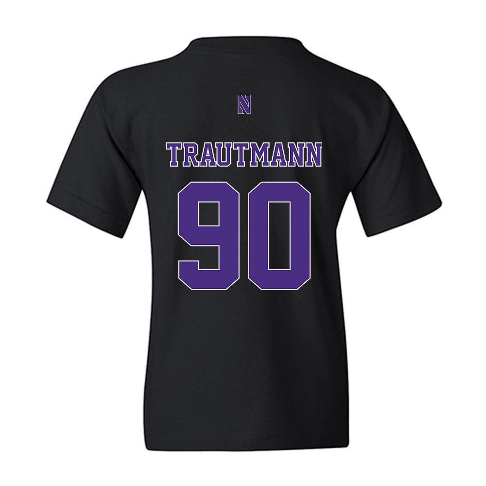 Northwestern - NCAA Football : Jack Trautmann - Classic Shersey Youth T-Shirt-1