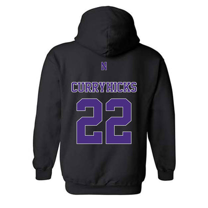 Northwestern - NCAA Football : Terrion Curry-Hicks - Classic Shersey Hooded Sweatshirt