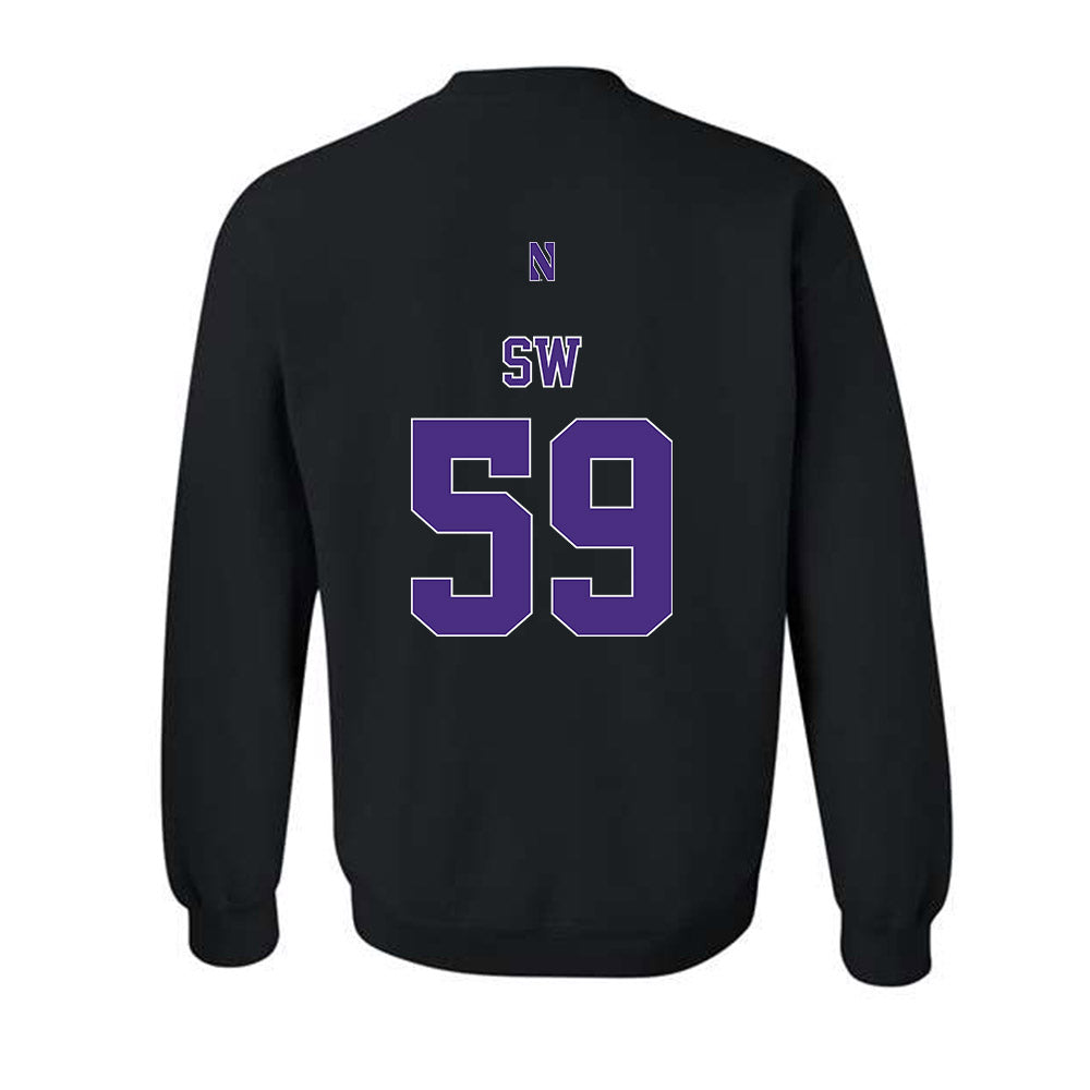 Northwestern - NCAA Football : Glory SW - Classic Shersey Crewneck Sweatshirt-1