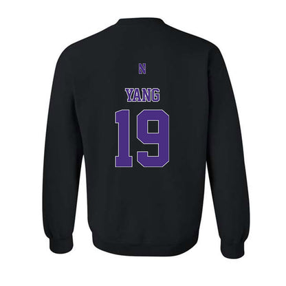 Northwestern - NCAA Baseball : Jake Yang - Classic Shersey Crewneck Sweatshirt-1