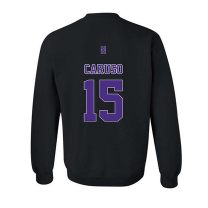 Northwestern - NCAA Baseball : Charlie Caruso - Classic Shersey Crewneck Sweatshirt-1