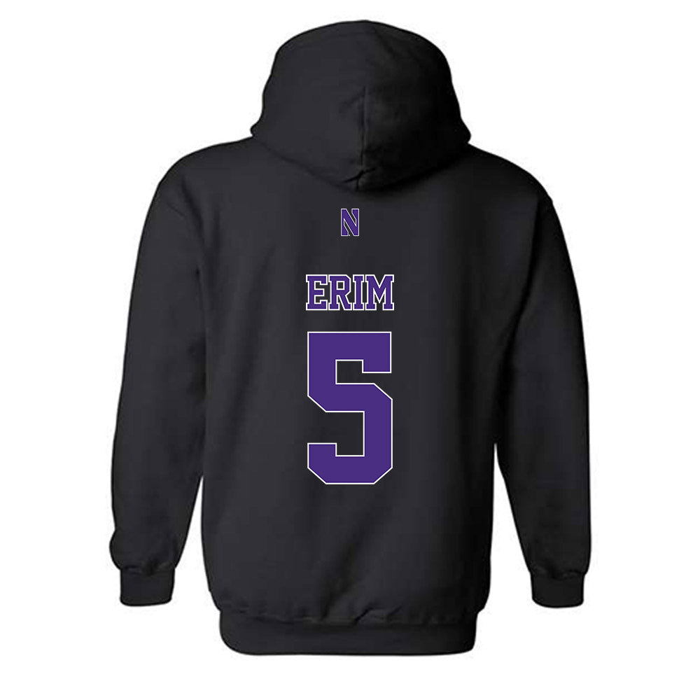 Northwestern - NCAA Women's Soccer : Quinn Erim - Classic Shersey Hooded Sweatshirt-1