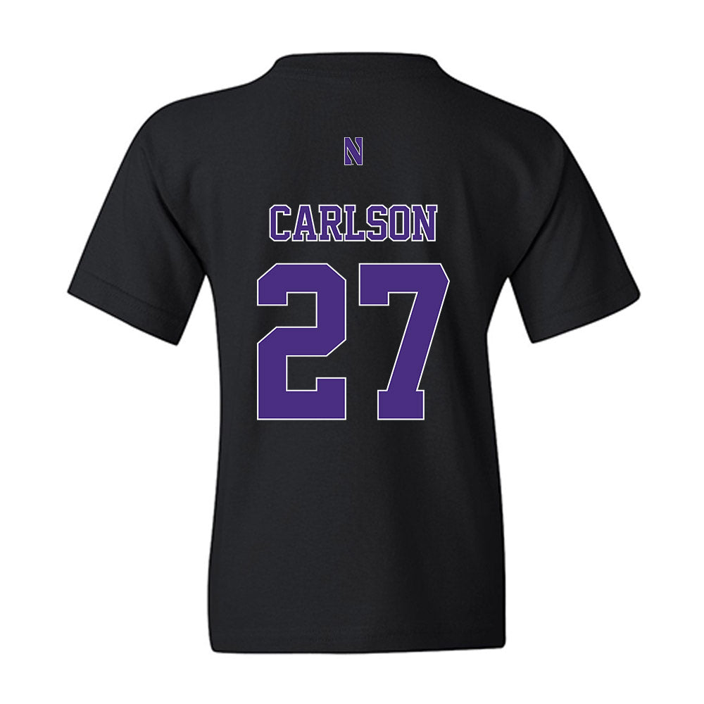 Northwestern - NCAA Baseball : Zach Carlson - Classic Shersey Youth T-Shirt-1