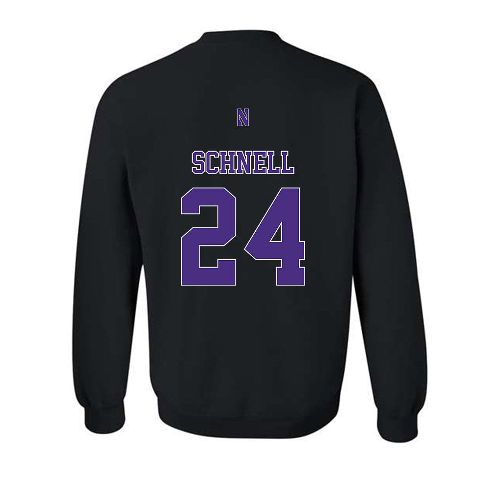 Northwestern - NCAA Women's Volleyball : Cate Schnell - Classic Shersey Crewneck Sweatshirt-1
