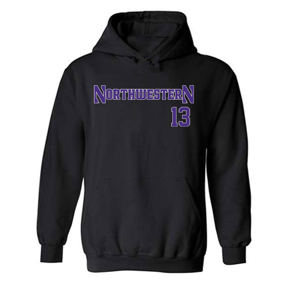 Northwestern - NCAA Football : Gavin Frakes - Classic Shersey Hooded Sweatshirt-0