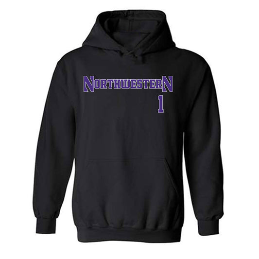 Northwestern - NCAA Baseball : Noah Ruiz - Classic Shersey Hooded Sweatshirt-0