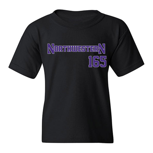 Northwestern - NCAA Wrestling : Eddie Enright - Classic Shersey Youth T-Shirt-0