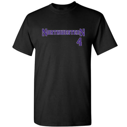 Northwestern - NCAA Baseball : Jack Lausch - Classic Shersey T-Shirt-0