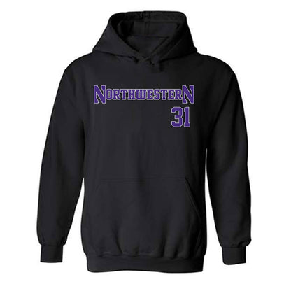 Northwestern - NCAA Women's Lacrosse : Mary Carroll - Classic Shersey Hooded Sweatshirt-0