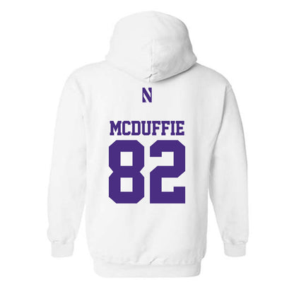 Northwestern - NCAA Football : Jaden McDuffie - Classic Shersey Hooded Sweatshirt-1