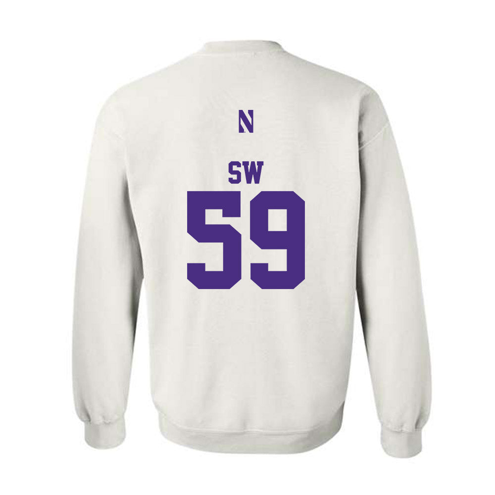 Northwestern - NCAA Football : Glory SW - Classic Shersey Crewneck Sweatshirt-1