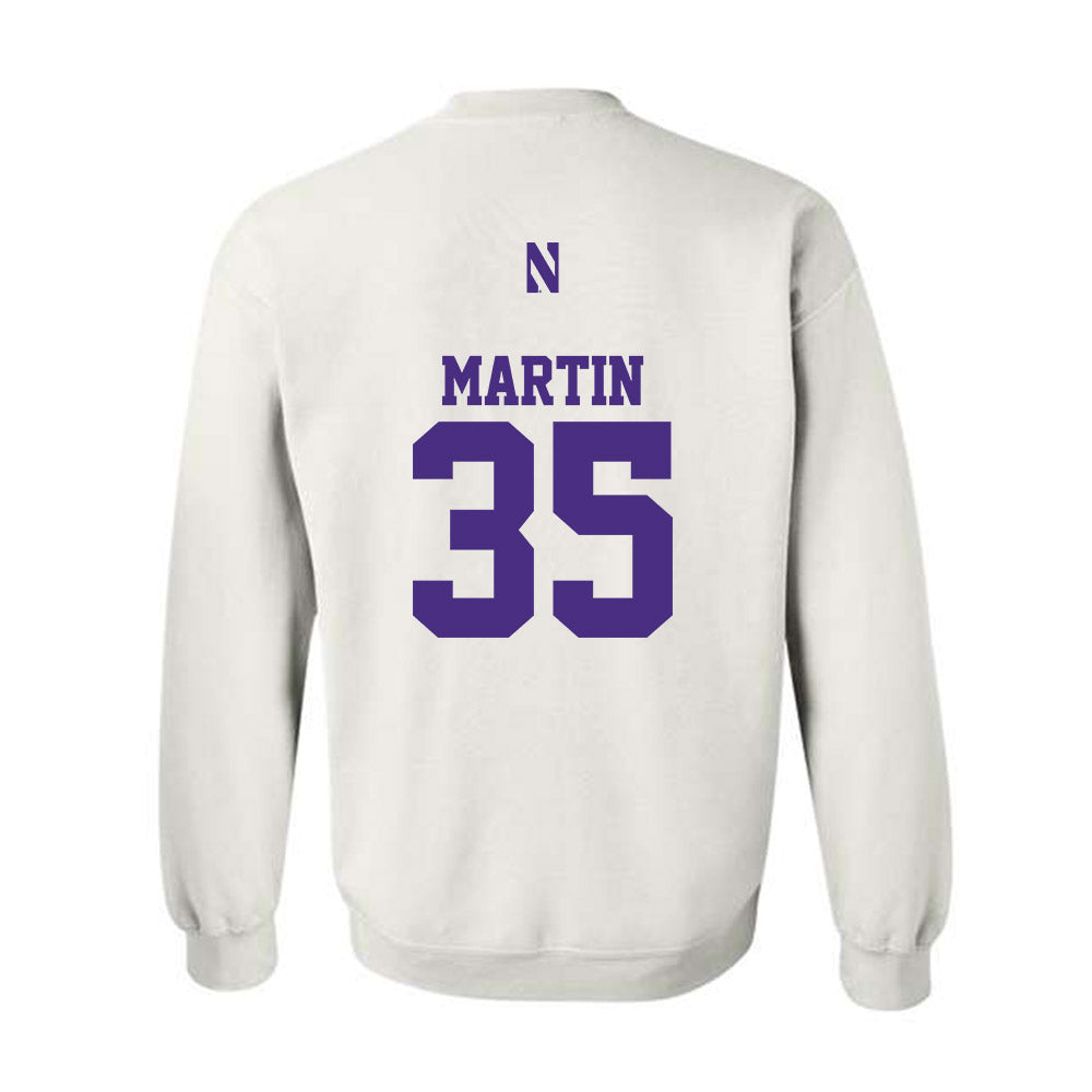 Northwestern - NCAA Football : Sean Martin - Classic Shersey Crewneck Sweatshirt-1