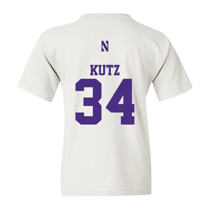Northwestern - NCAA Baseball : Charlie Kutz - Classic Shersey Youth T-Shirt-1