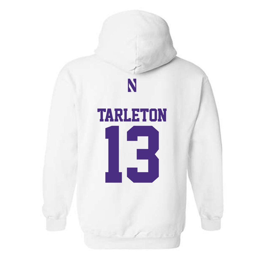 Northwestern - NCAA Men's Soccer : Baraka Tarleton - Classic Shersey Hooded Sweatshirt-1