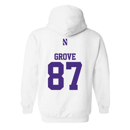 Northwestern - NCAA Football : Carson Grove - Classic Shersey Hooded Sweatshirt-1