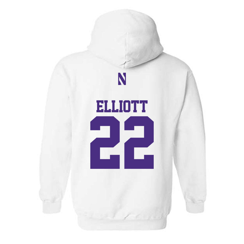 Northwestern - NCAA Women's Soccer : Olivia Elliott - Classic Shersey Hooded Sweatshirt-1