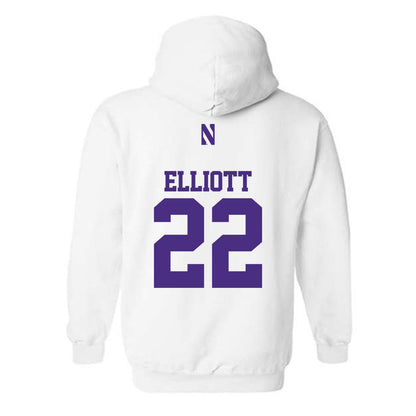 Northwestern - NCAA Women's Soccer : Olivia Elliott - Classic Shersey Hooded Sweatshirt-1