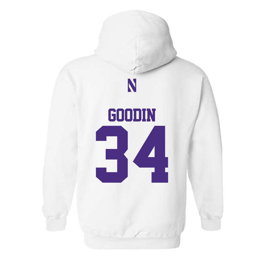 Northwestern - NCAA Women's Soccer : Ava Goodin - Classic Shersey Hooded Sweatshirt-1