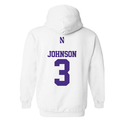 Northwestern - NCAA Men's Soccer : Andrew Johnson - Classic Shersey Hooded Sweatshirt-1