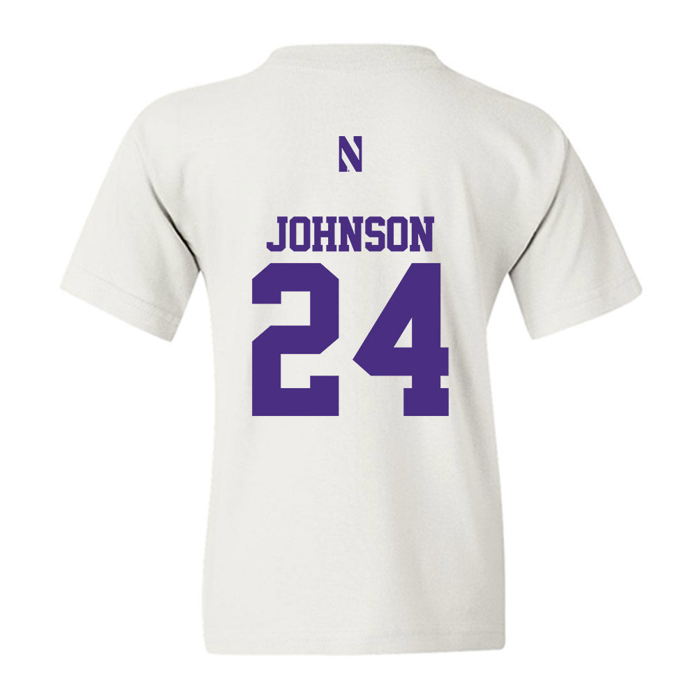 Northwestern - NCAA Football : Jamaal Johnson - Classic Shersey Youth T-Shirt-1
