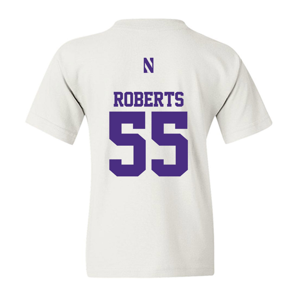 Northwestern - NCAA Football : Dylan Roberts - Classic Shersey Youth T-Shirt-1
