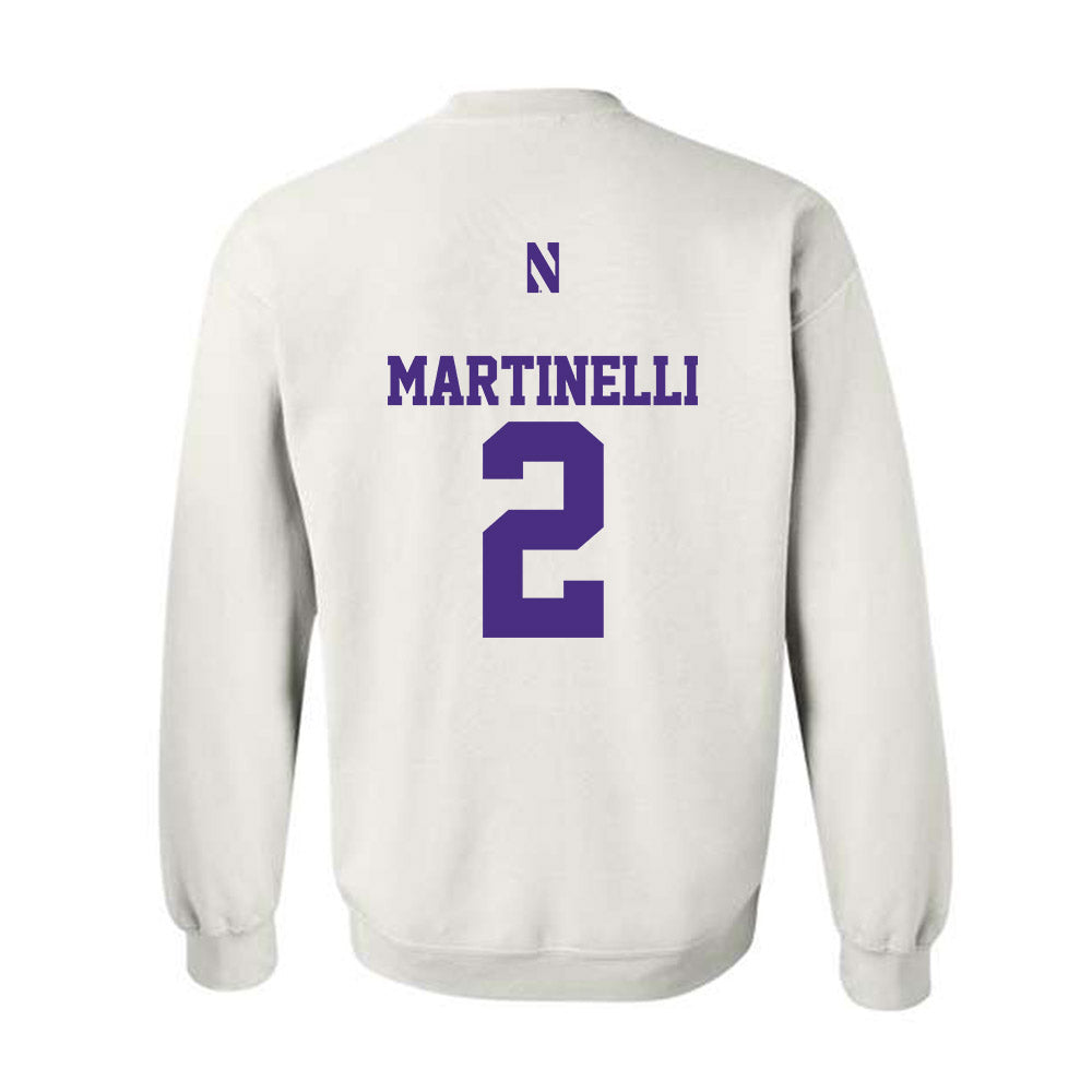 Northwestern - NCAA Men's Basketball : Nick Martinelli - Classic Shersey Crewneck Sweatshirt-1