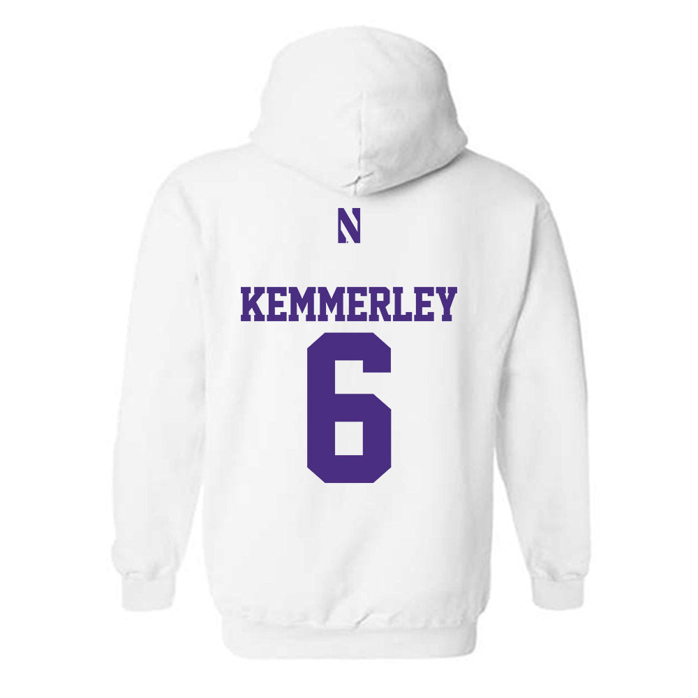 Northwestern - NCAA Women's Soccer : Keira Kemmerley - Classic Shersey Hooded Sweatshirt-1