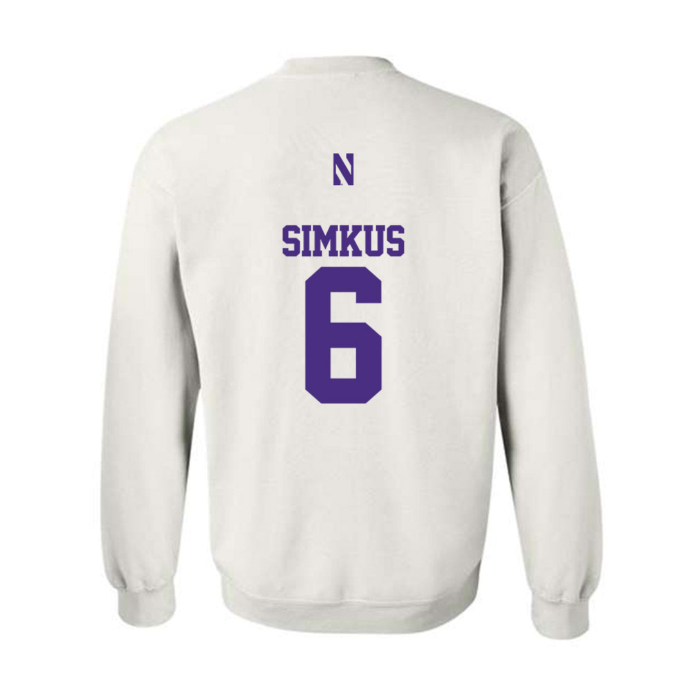 Northwestern - NCAA Women's Volleyball : Bella Simkus - Classic Shersey Crewneck Sweatshirt-1