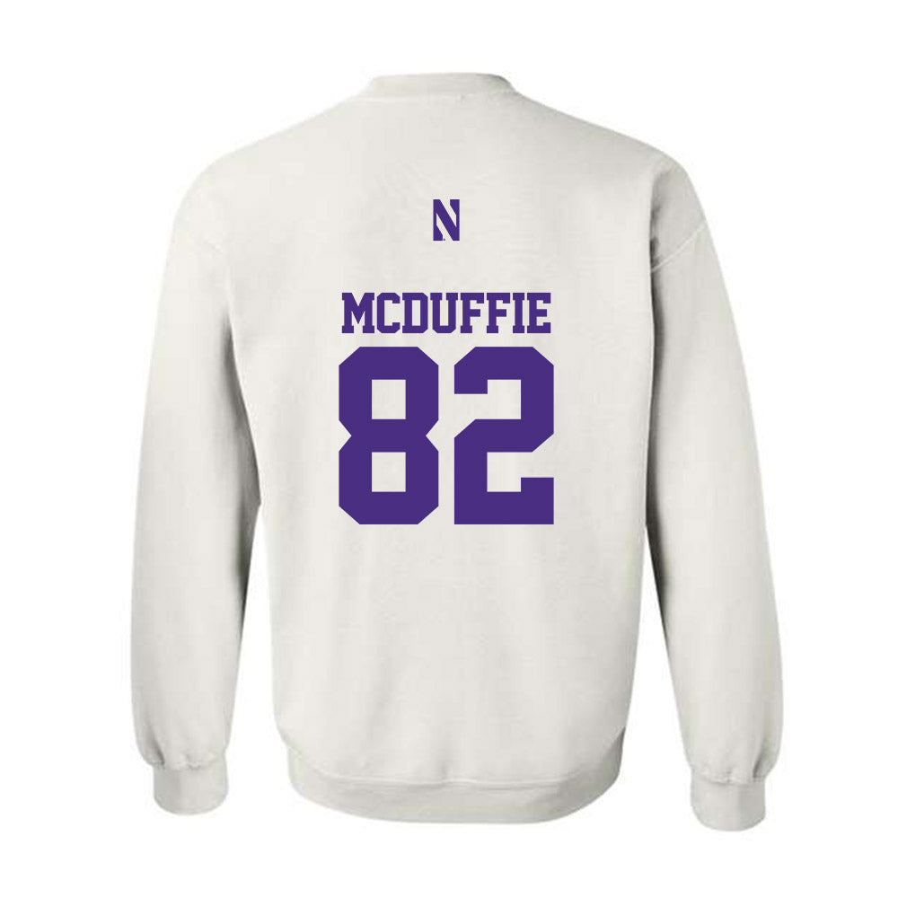 Northwestern - NCAA Football : Jaden McDuffie - Classic Shersey Crewneck Sweatshirt-1