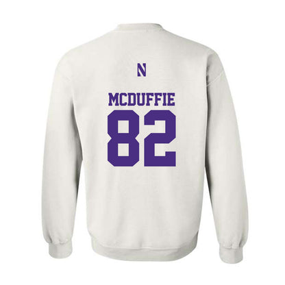Northwestern - NCAA Football : Jaden McDuffie - Classic Shersey Crewneck Sweatshirt-1