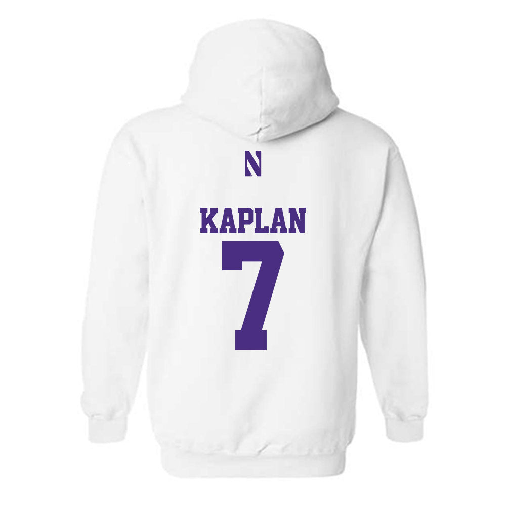 Northwestern - NCAA Baseball : Marty Kaplan - Classic Shersey Hooded Sweatshirt-1