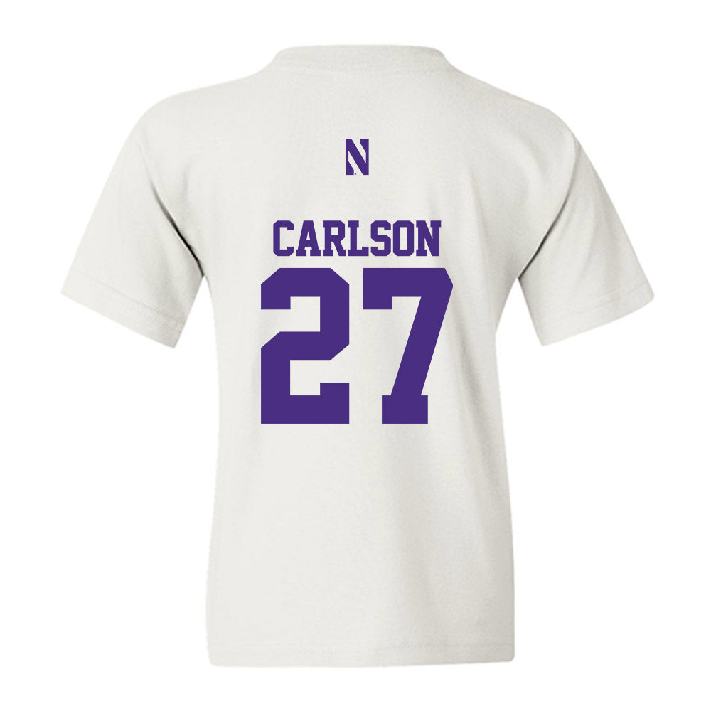 Northwestern - NCAA Baseball : Zach Carlson - Classic Shersey Youth T-Shirt-1