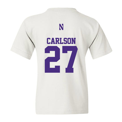 Northwestern - NCAA Baseball : Zach Carlson - Classic Shersey Youth T-Shirt-1