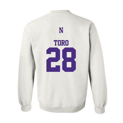 Northwestern - NCAA Men's Soccer : Luca Toro - Classic Shersey Crewneck Sweatshirt-1