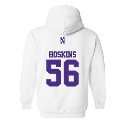 Northwestern - NCAA Football : Tre Hoskins - Classic Shersey Hooded Sweatshirt-1