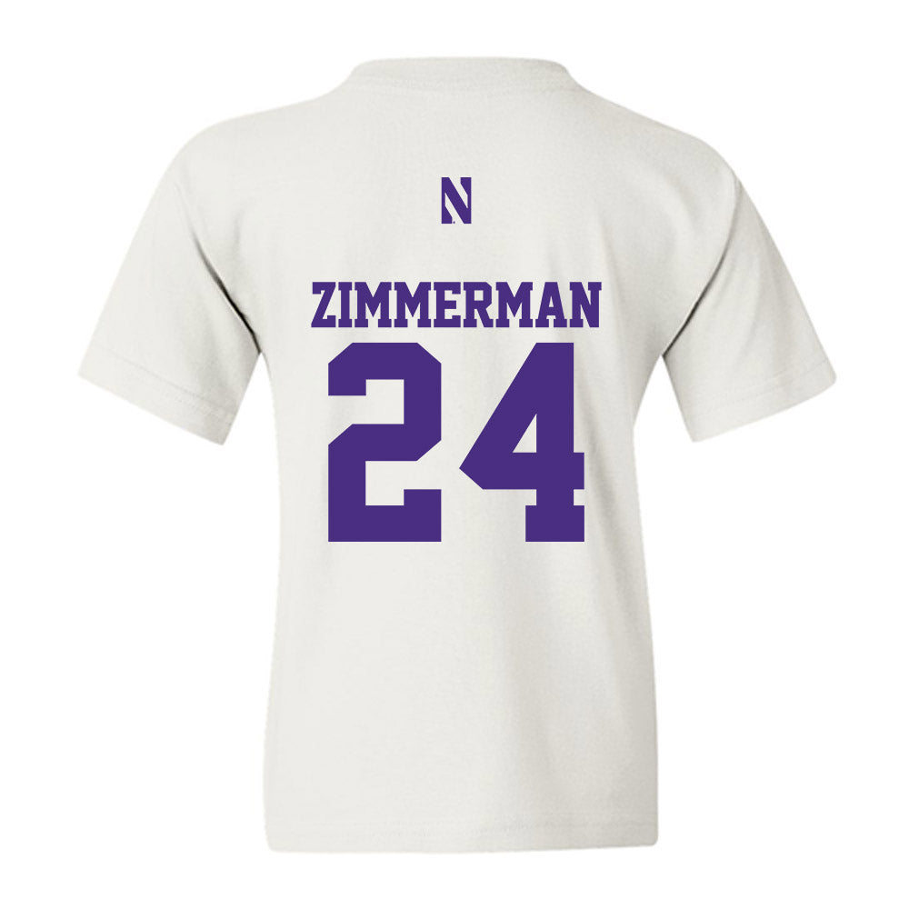Northwestern - NCAA Women's Soccer : Gwen Zimmerman - Classic Shersey Youth T-Shirt-1