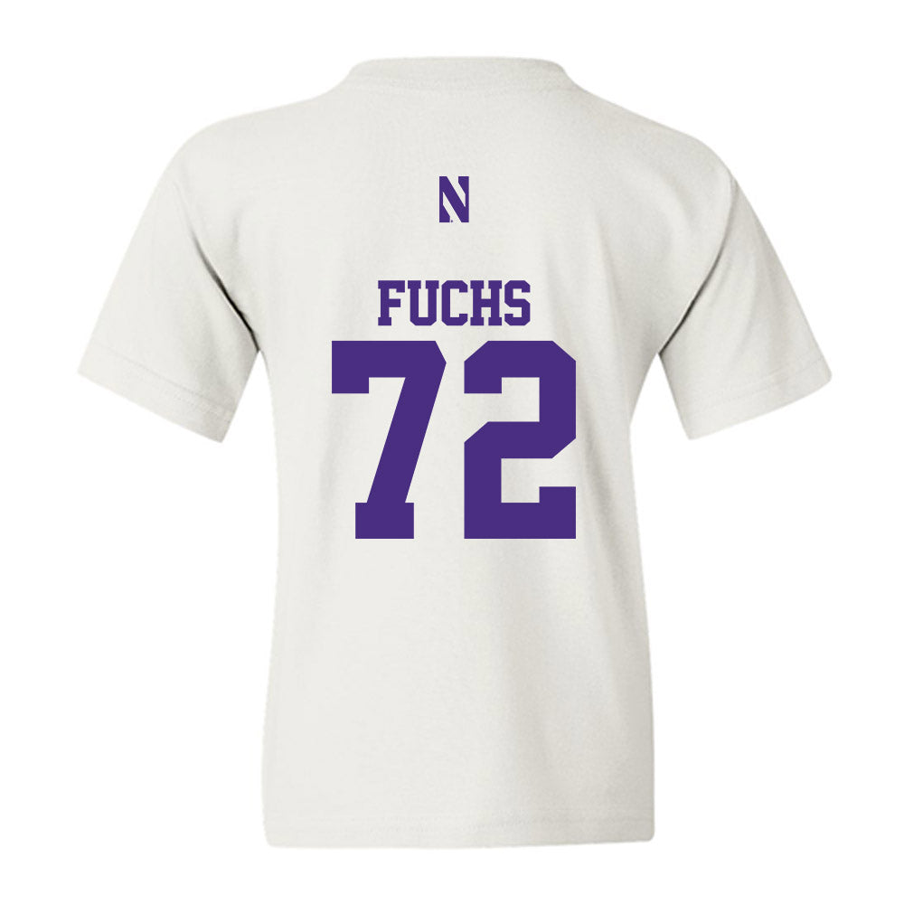 Northwestern - NCAA Football : Jack Fuchs - Classic Shersey Youth T-Shirt-1