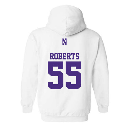 Northwestern - NCAA Football : Dylan Roberts - Classic Shersey Hooded Sweatshirt-1