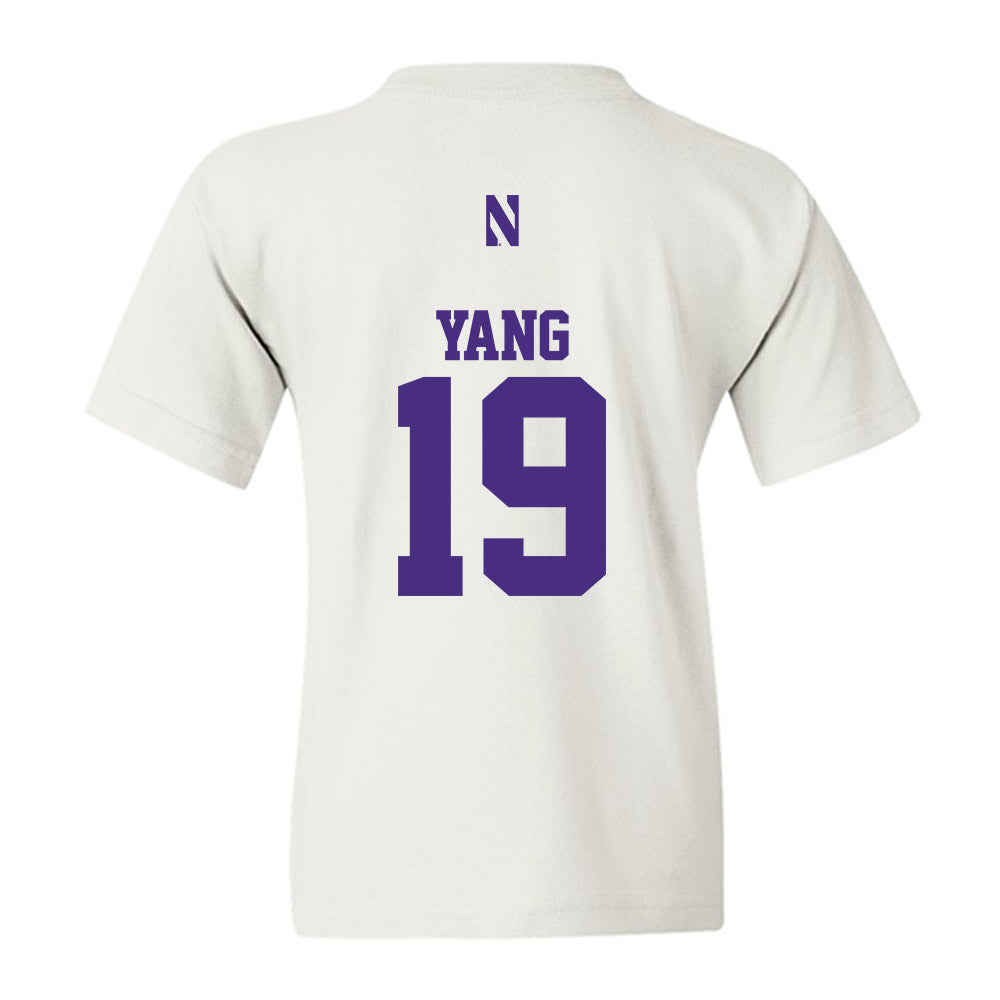 Northwestern - NCAA Baseball : Jake Yang - Classic Shersey Youth T-Shirt-1