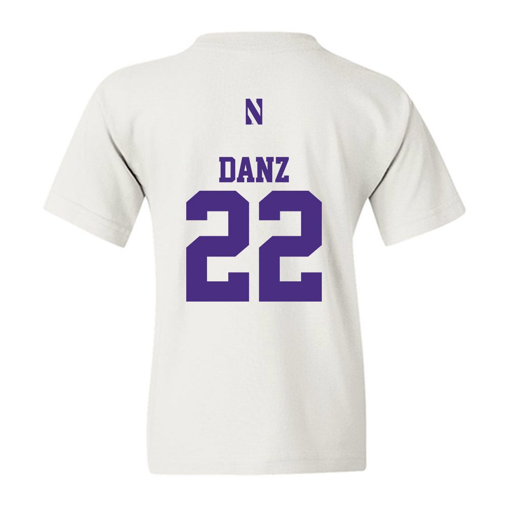 Northwestern - NCAA Baseball : Carter Danz - Classic Shersey Youth T-Shirt-1