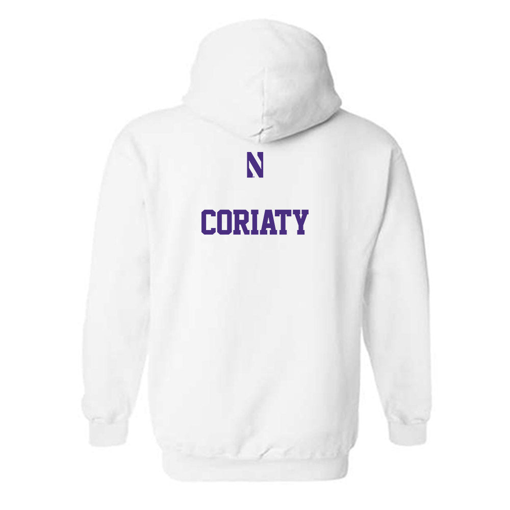 Northwestern - NCAA Men's Tennis : Lucas Coriaty - Classic Shersey Hooded Sweatshirt-1