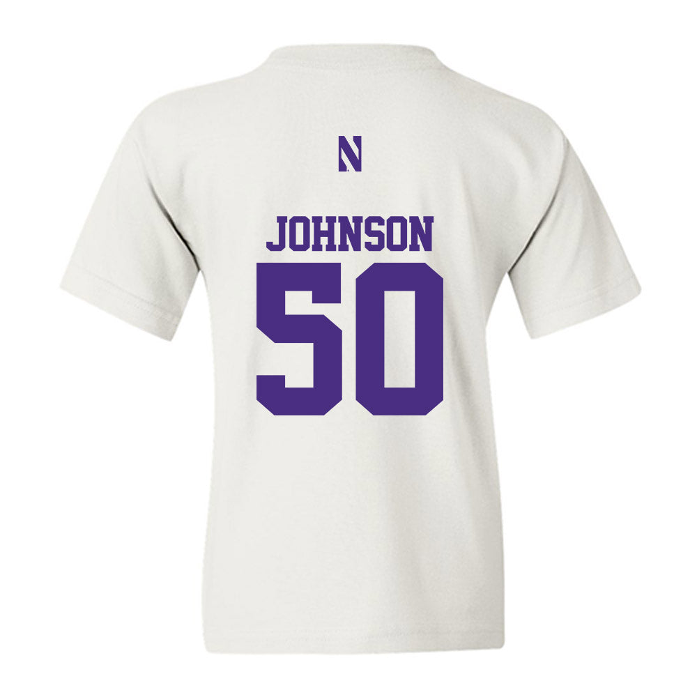 Northwestern - NCAA Football : Qayvier Johnson - Classic Shersey Youth T-Shirt-1