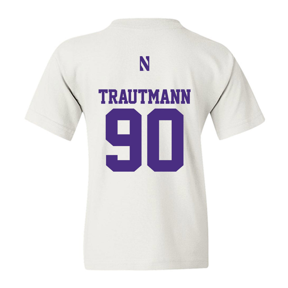 Northwestern - NCAA Football : Jack Trautmann - Classic Shersey Youth T-Shirt-1