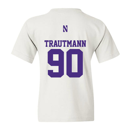 Northwestern - NCAA Football : Jack Trautmann - Classic Shersey Youth T-Shirt-1