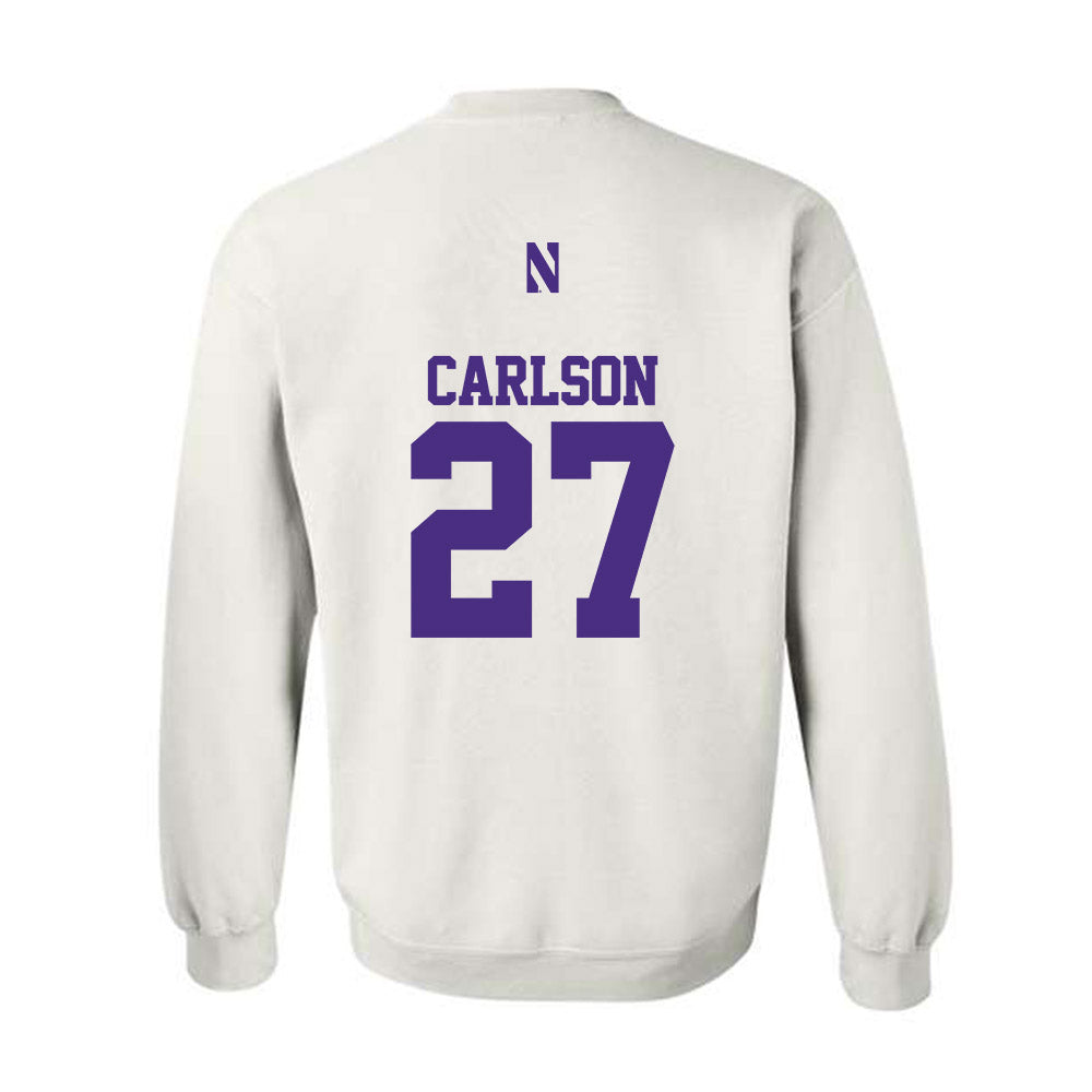 Northwestern - NCAA Baseball : Zach Carlson - Classic Shersey Crewneck Sweatshirt-1