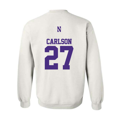Northwestern - NCAA Baseball : Zach Carlson - Classic Shersey Crewneck Sweatshirt-1